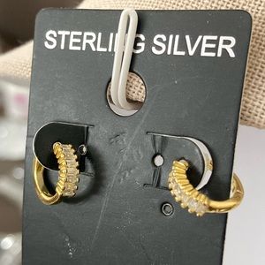 Sterling silver hoops